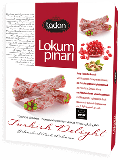 Finger Turkish Delights With Pistachios and Pomegranate 
